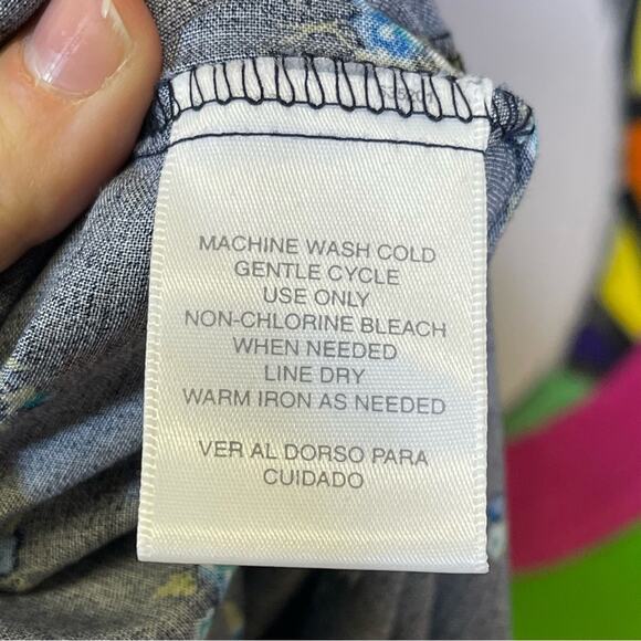 Worthington, Vintage Floral Pleated Button Up Dress. Size 10. Excellent cond! - Picture 5 of 6